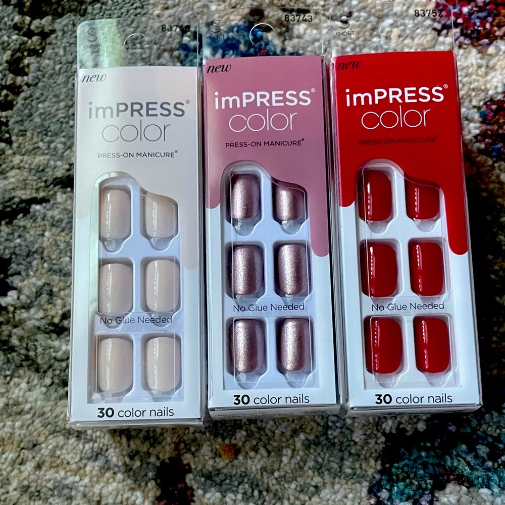 Impress press on nails (3 pack)